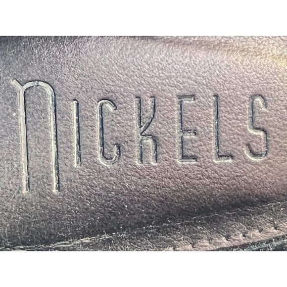 Women's Nickels pump wedge heels comfortable peep open toe black size 7M - Picture 2 of 8